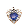 Retro Hollow Natural Lapis Lazuli Pendants PW-WGAB5DC-21-1