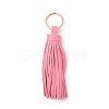 PU leather Tassel Pendants Keychains KEYC-WH0021-36C-1