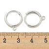 Brass Hoop Earring Findings KK-L211-021P-2