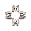 Letter Slider Beads for Watch Band Bracelet Making X-ALRI-O012-M-NR-1