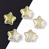 Transparent Spray Painted Glass Beads X1-GLAA-N035-01-D01-2