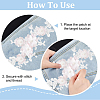 Flower Pattern Polyester Computerized Embroidered Appliques DIY-WH0387-36B-4
