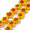 Handmade Millefiori Lampwork Beads Strands LAMP-G164-03E-1