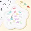 50Pcs Transparent Spray Painted Glass Beads GLAA-FS0002-06A-8