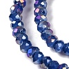 Baking Electroplate Glass Beads Strands DGLA-A039-J4mm-B04-3