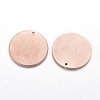 Ion Plating(IP) 304 Stainless Steel Pendants EJEW-L238-01B-RG-2