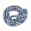 Baking Paint Glass Beads Strands X-DGLA-N003-8mm-C07-3