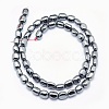 Non-magnetic Synthetic Hematite Beads Strands G-L488-B-15-3