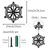Iron Pendant Decorations HJEW-WH0013-029-2