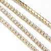Brass Rhinestone Strass Chains CHC-T001-SS8-01C-2