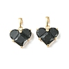 Brass Micro Pave Cubic Zirconia Charms X-KK-L208-03G-03-2