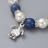 Stretch Charm Bracelets BJEW-JB04686-03-3