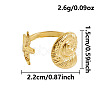 Ocean Animals 304 Stainless Steel Cuff Open Rings OU3325-17-1