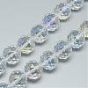 Electroplate Glass Bead Strands EGLA-S137-16mm-08-1