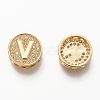 Golden Plated Brass Micro Pave Cubic Zirconia Multi-Strand Links KK-P191-01V-G-2
