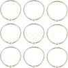30Pcs Stainless Steel Loose Leaf Book Binder Hinged Rings FIND-BBC0002-24-1