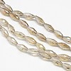 Electroplate Crystal Glass Rice Beads Strands EGLA-F042-A11-2