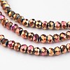 Electroplate Glass Bead Strands EGLA-G014-2mm-FP01-2