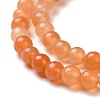Natural Red Aventurine Bead Strands G-G735-39-4mm-3