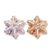 Christmas Theme UV Plating Opaque Rainbow Iridescent Acrylic Beads SACR-R001-08A-2