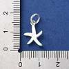 925 Sterling Silver Sea Animal Starfish Charms STER-E071-02S-07-3