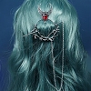 Gothic Witch Theme Branch Alloy Rhinestone Hair Cuff Pin PW-WG49D80-07-1
