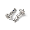 Brass Micro Pave Cubic Zirconia Peg Bails Charms KK-D324-26P-3