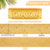 7M Polyester Jacquard Floral Ribbons SRIB-WH0011-140B-2