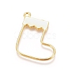Zinc Alloy Open Back Bezel Pendants PALLOY-E564-83G-2