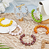 7Pcs Wood Pendant Decorations HJEW-FH00259-4