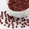 8/0 Opaque Colours Round Glass Seed Beads X-SEED-A010-3mm-46-1