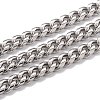 Tarnish Resistant 304 Stainless Steel Cuban Link Chain STAS-B019-02A-P-1