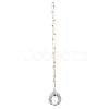 Glass Round Window Hanging Suncatchers HJEW-JM04522-01-4