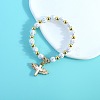 Oval with Cross Pattern Alloy Charm Bracelets FS-WG67826-01-4