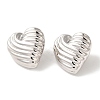 Rack Plating Brass Stud Earrings EJEW-B062-31P-2
