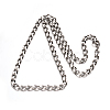 Tarnish Resistant 304 Stainless Steel Curb Chain Necklaces NJEW-M150-01P-2