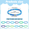 12Pcs 12 Color Polymer Clay Heishi Bead Stretch Bracelets Set with Plastic Beaded BJEW-PH01903-2