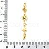 Brass Micro Pave Clear Cubic Zirconia Pendants LS-KK-D101-01A-G-3