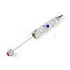 Heart Resin & Polymer Clay Pave Rhinestone Ball-Point Pen AJEW-T013-03G-2