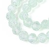 Transparent Crackle Glass Beads Strands GLAA-N053-10mm-06-3
