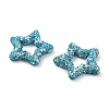 Star Shape Polymer Clay Rhinestone Beads CLAY-NH0001-06K-2