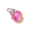 5Pcs Glass Pendants PALLOY-JF03284-4
