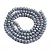 Electroplate Glass Beads Strands EGLA-A034-P4mm-A16-2