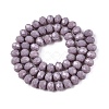 Opaque Solid Color Imitation Jade Glass Beads Strands EGLA-A044-P8mm-D13-2