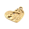 304 Stainless Steel Pendants STAS-L080-022G-2