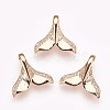 Brass Micro Pave Cubic Zirconia Charms KK-P157-16G-NF-1