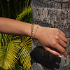Minimalist 304 Stainless Steel Round Beads Charm Bracelets KO3660-2