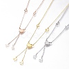 304 Stainless Steel Butterfly Lariat Necklaces NJEW-I240-17-1