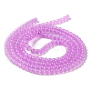 Baking Paint Imitation Jade Glass Round Bead Strands X-DGLA-Q021-4mm-44-4