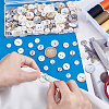 230Pcs 23 Styles 2-Hole Shell Flat Round Buttons BUTT-PH0001-37-3